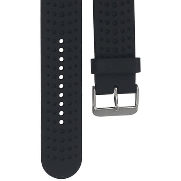 2x20mm Blød Silikone Erstatningsarmbånd til Garmin Forerunner sort