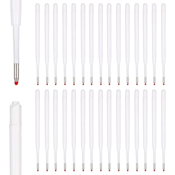 30 stk. Blækpen-efterfyldninger, udskiftelige kuglepen-efterfyldninger med glat skriftkuglepen-efterfyldninger 1 mm indtrækkelige pen-efterfyldninger til kuglepenne 1mm black refill 30Pcs