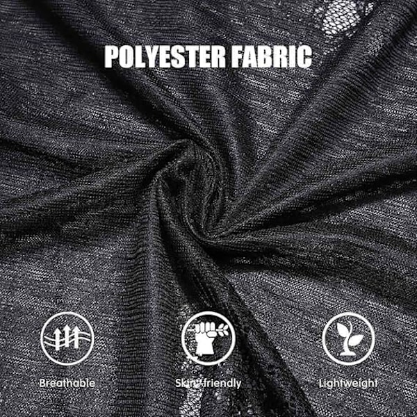 Spetsade Sjal och Wraps för Bröllop Fransade Pashmina Sjal för Aftonklänningar Lätt Brud Sjal Scarves för Kvinnor och Brud Black
