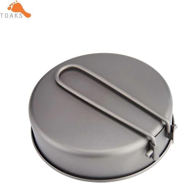 Titanium Stekpanna Utomhus Camping Picknick Lättviktsutrustning 145mm