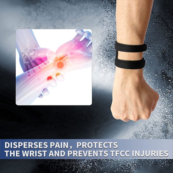 WristWidget Justerbar Støtte, Håndleddsbånd For TFCC Tåre - Triangulær Fibrocartilage Skader, Ulna-Siden Håndleddssmerter, Vektbærende Belastning