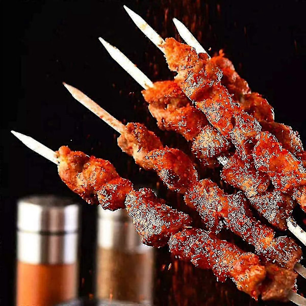 BBQ Varras, Turkiskainen Varras Puukahvoilla, Ruostumattomasta Teräksestä Valmistetut Kebab-Vartaat, Koobideh Kebabille, Turkiskainen BBQ-tyyli 1
