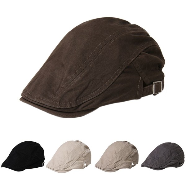 Voksen Flat Cap Topplue Gatsby Ulllue Golflue Farge