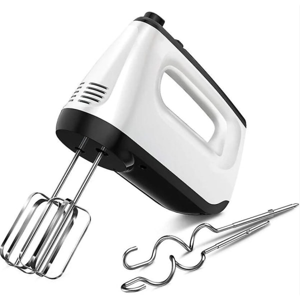 Håndmixer, 6 hastighedsniveauer 400W med 2 piskeris og 2 dejkroge, turbofunktion, udskubningsknap design
