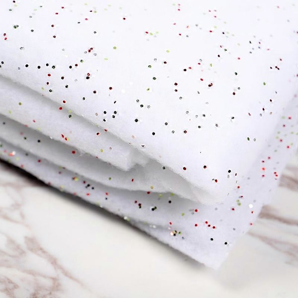 Jouluinen keinotekoinen lumi, jouluinen lumipyyhkeeroll, jouluinen glitterlumipyyhke, jouluinen keinotekoinen lumikoriste