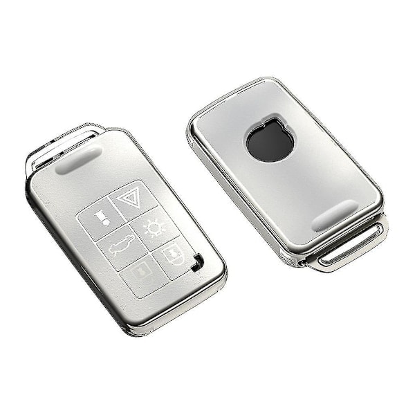 Passer V40 V60 Bilnøkkel Etui Biltilbehør TPU Nøkkelring For Voksne White