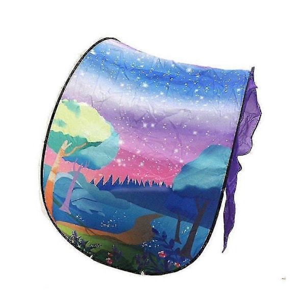 Fancy Dream Tents Børne Unicorn Space Foldbart Telt Indendørs Seng Hus Telt Forests