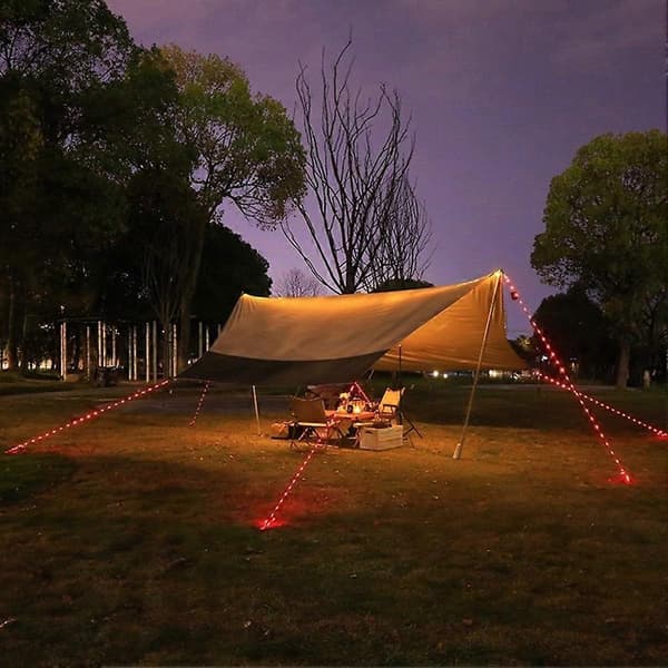 Lysende Vindtau LED Camping med Lys Vindtau