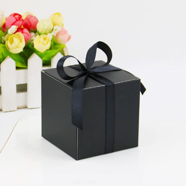 50 st fyrkantiga pappersgodisaskar, söta bröllopsfavoritaskar, DIY-festpresentpåsar, pappersgodislådor