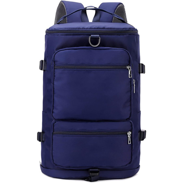 Sports Gym Taske Rygsæk med Vådt Lomme & Sko Rum til Kvinder & Mænd, Holdall Duffel Taske Bagage