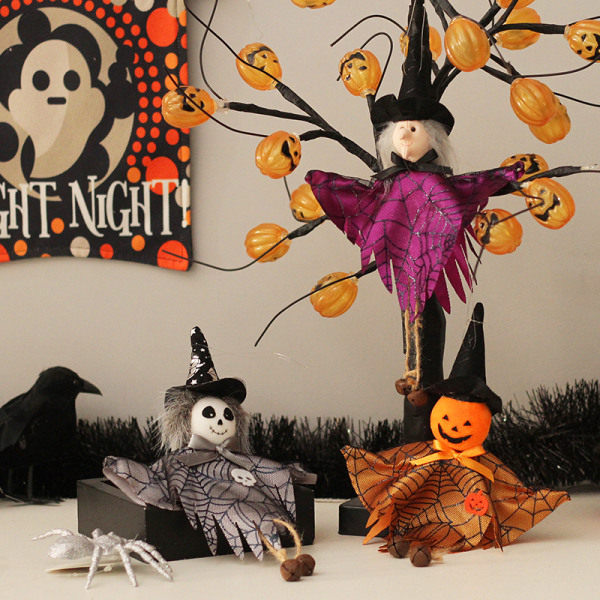 3 st Halloween Hängande Spöke Dekoration Pumpa Spöke Gräs Flygande