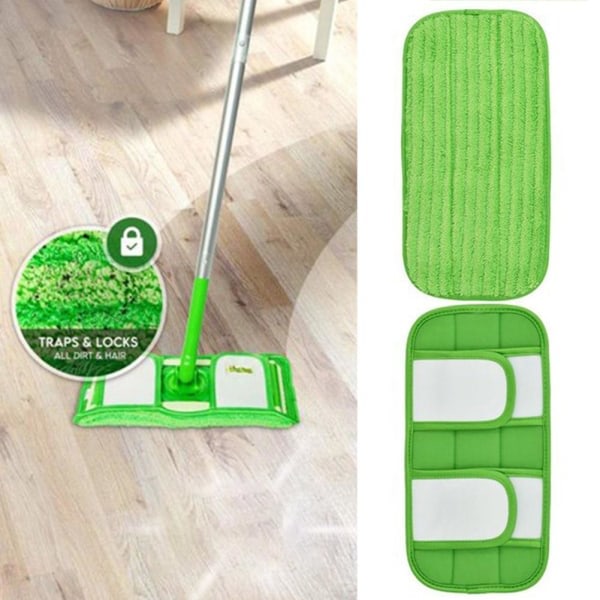 TIL Swiffer Sweeper Flat Hook Mop 12 tommer genanvendelig moppe