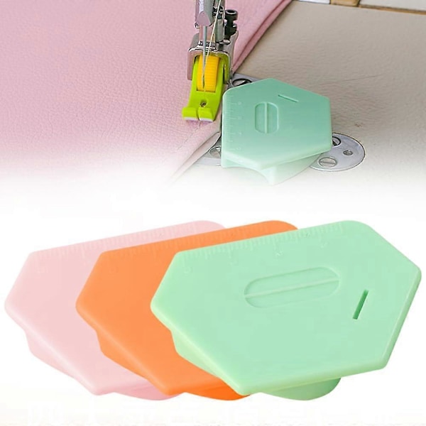 Magnetisk Syguide til Symaskine, Polygonal Multifunktionel Syguide Kantguide med Skala Orange