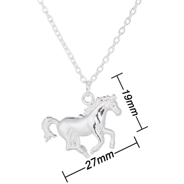 Halsband med hästhänge i 925 silver för barn