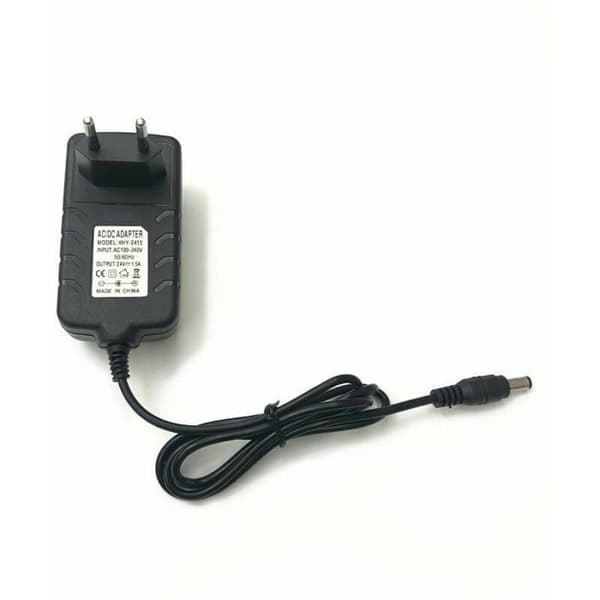 24W 24V 1.5A strømtransformator med 220V til DC 24V stik til hjemmet Sort-Light Bar Plug-in Wall Constant Current Swi