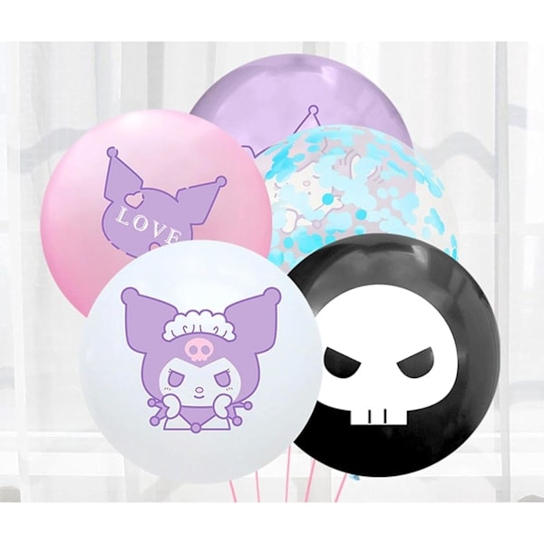 20 stk. Kawaii Anime Balloner 12 tommer Til Kuro_mi Tillykke Med Fødselsdagen Ballon Fødselsdagsfestartikler Til Daglig Fødselsdagsfest For Cosplay Fans