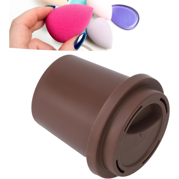 5 stk. Kosmetisk Puff Rejsetaske Pudder Puff Opbevaringsboks Makeup Svampe Stativ Makeup Blandingssvampe Beholder til Puff Opbevaring