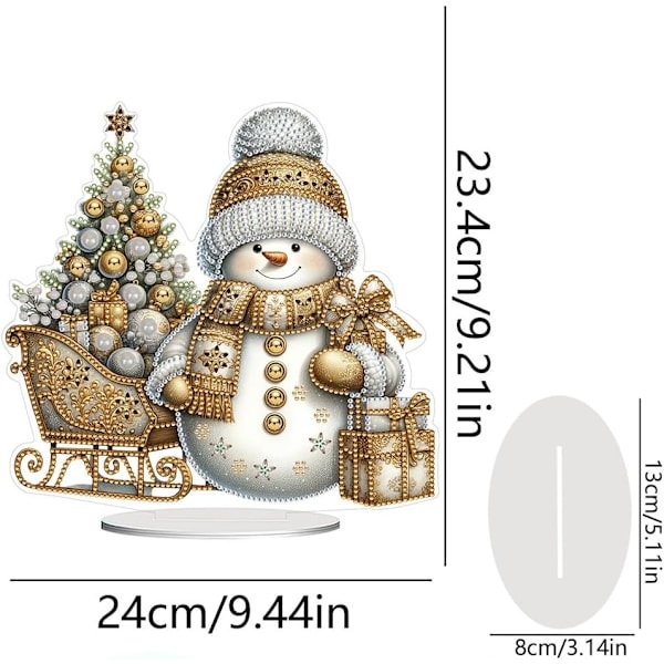 DIY Snögubbe Diamantmålning Kit | Julbord Dekoration | Set B B