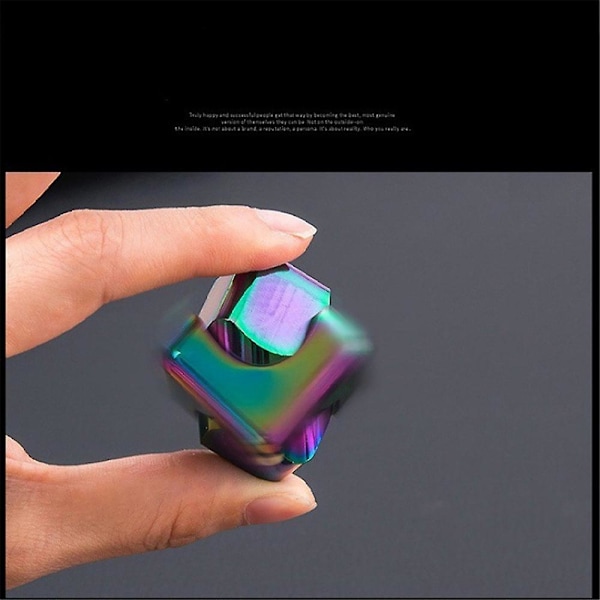Kvadratisk Spindetop Terning Cube Afstressende Anti-angst Fingertip Legetøj Hånd Fidgets Spinner Tidlig Læringslegetøj Gave