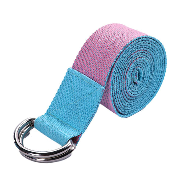 Yogarem gjord med justerbar D-ring, förbättrar flexibiliteten och styrkan för Yoga Stretching Fitness