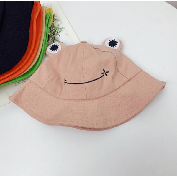 Groda Hinkhatt Söt Bomull Hink Solhatt Bred Brätte Fiskarehatt för Vuxna Kvinnor Flickor A4 Frog Pink