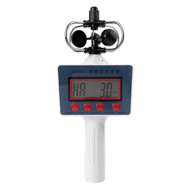Ainutlaatuinen Tuulennopeusmittari LCD-näytöllä, Energiaa Säästävä Kuppimallinen Anemometri