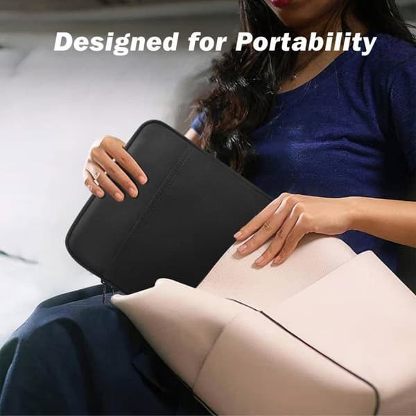Universal 9-11\" Nylonetui - Beskyttende Cover til iPads og Android Tablets - Sort