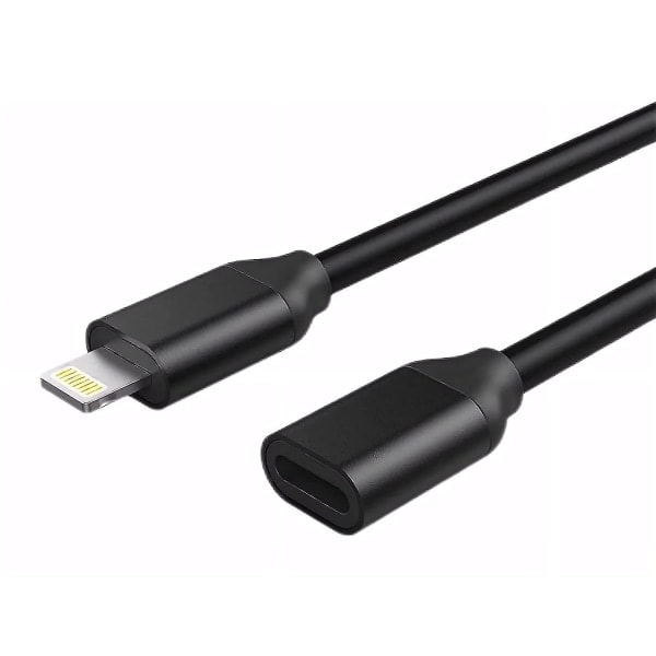 Lightning-kabel förlängning 1,8m för iPhone 13 iPad förlängningssladd hona till hane kontakt överför ljud video musik dataöverföring
