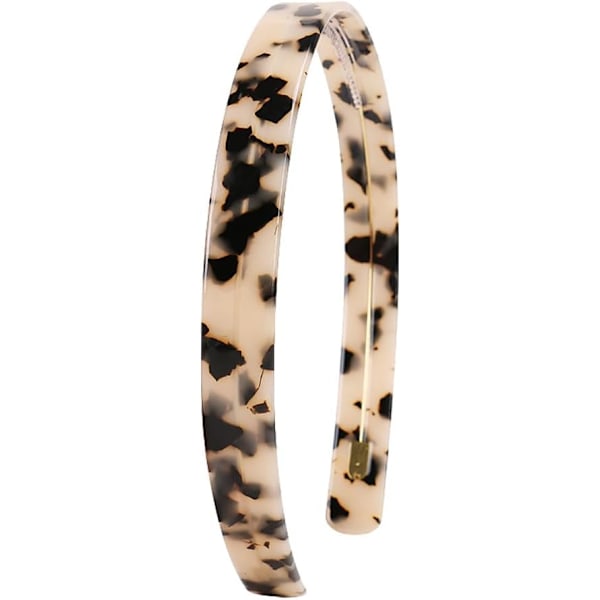 Plastskallhodeband Enkelt Grunnleggende Hodebånd Sklisikkert Hårsløyfe Hårde Tenner Hodebånd Sterkt Hold Hodebånd Lys Leopard