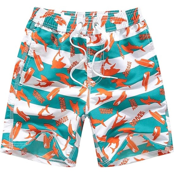 Voksen Strandshorts Menn Kvinner Gutter Jenter Badebukser Badetøy Surfing Bukser Boardshort 100-212cm Orange 13-14 Years