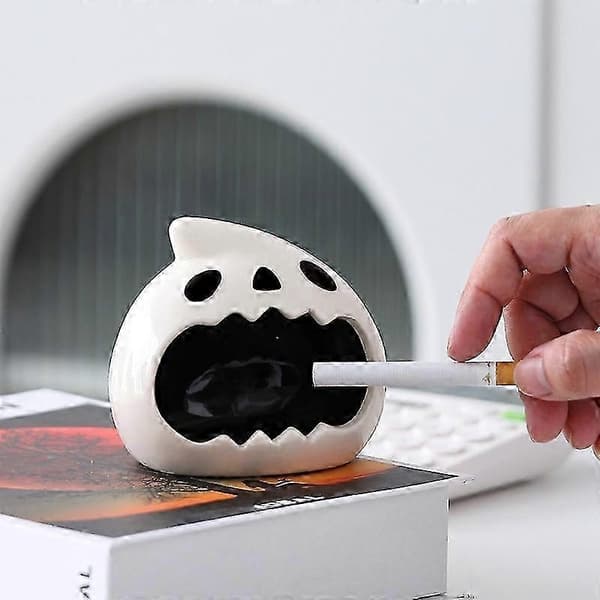 Askkopp - Bedårande Halloween-spöke - Unik design & keramik
