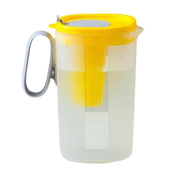 1550ML/2200ML Vandkanden Stor Kapacitet Kuldebestandig Plastik Sprøjtsikker Robust Kold Kande Sommer Tilbehør Yellow S