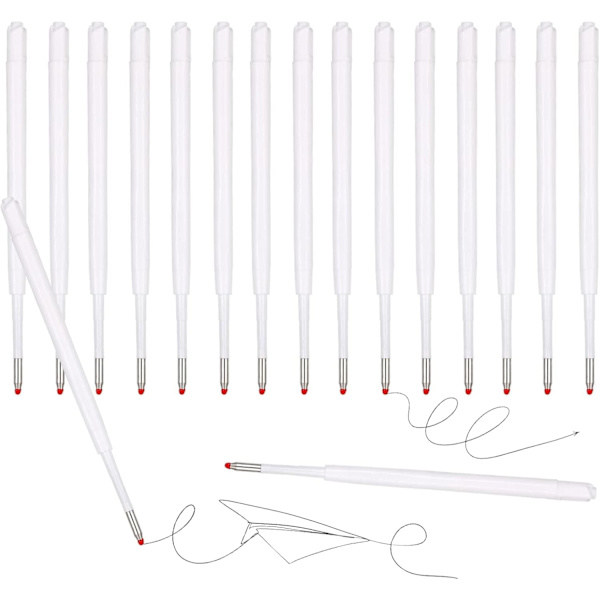 30 stk. Blækpen-efterfyldninger, udskiftelige kuglepen-efterfyldninger med glat skriftkuglepen-efterfyldninger 1 mm indtrækkelige pen-efterfyldninger til kuglepenne 1mm black refill 30Pcs