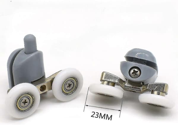 8-pakke dobbelte brusekabineruller 23 mm diameter badeværelsesreservedele