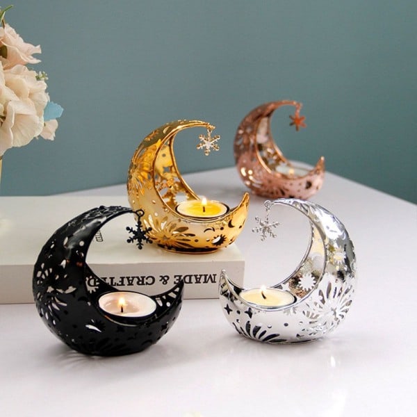 Ramadan Lys Lanterne Lysestage Rose gold