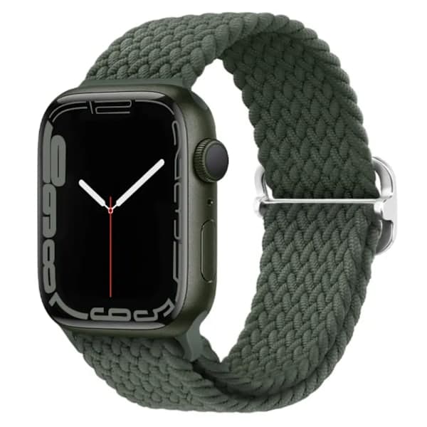 Elastisk armbånd vævet Apple Watch 38mm/40mm/41mm Black Mixed