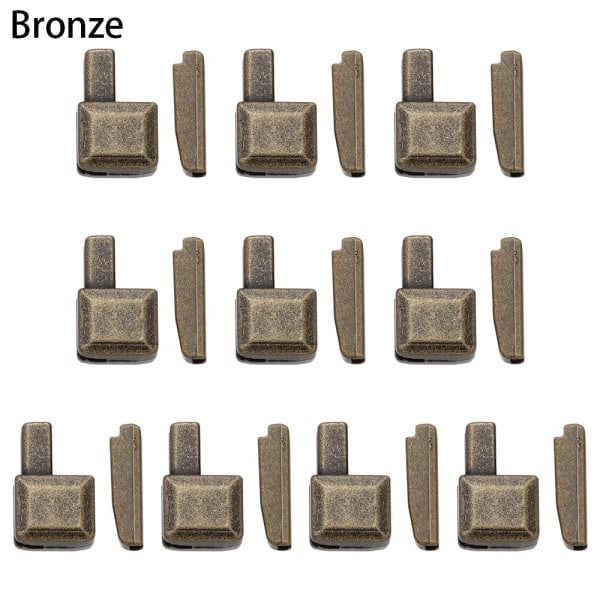 10 st metall dragkedjestopp reparation dragkedjestopp brons bronze