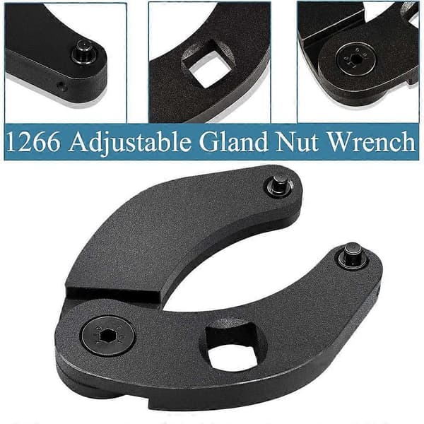 Svart Multifunktionell 1266 Justerbar Mutterdragare för Packboxar 11cm