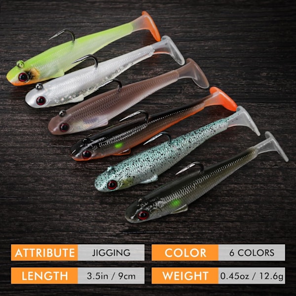 Ferdig riggede softbaits, vellagde de facto Capture-sluker for familiefiske