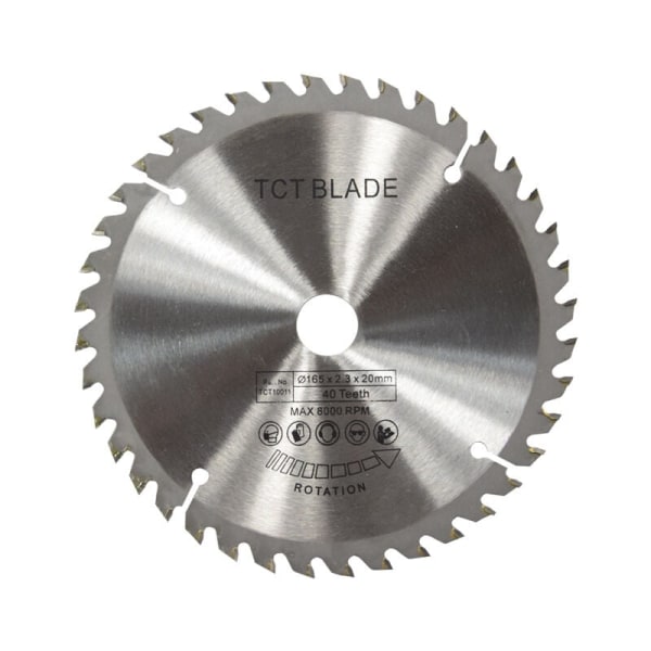 Hopea Rotary Leikkauslevy 165mm TCT Ympyräsaha Terä Puun Leikkaamiseen 40 Hampaalla