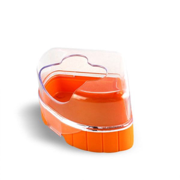 Hamsterbad, kompakt liten hamsterbastu för husdjur (1 st - Orange)
