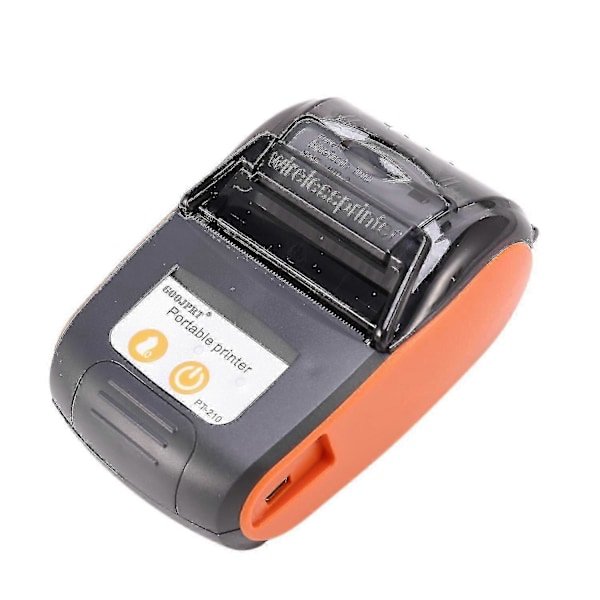 Pt210 58 mm Bluetooth-lämpötulostin Kannettava Langaton Kuittikone Yhteensopiva Windows Android Ios Eu-dt