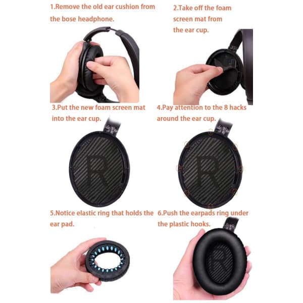 Bose QuietComfort 35 kuddset - Öronkuddar - QC35 öronkuddar