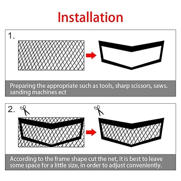 Bilgrill Mesh Aluminium Bil Race Grill Nät Ventil Tuning Hållbar Honeycombs Mesh Grill Enkel Installation för Bil Silver hexagon 11 25MM