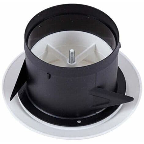100 mm diameter ventilationsrist – Justerbar tre-klo udluftning – Effektiv ventilation til badeværelser og køkkener – Nem installation