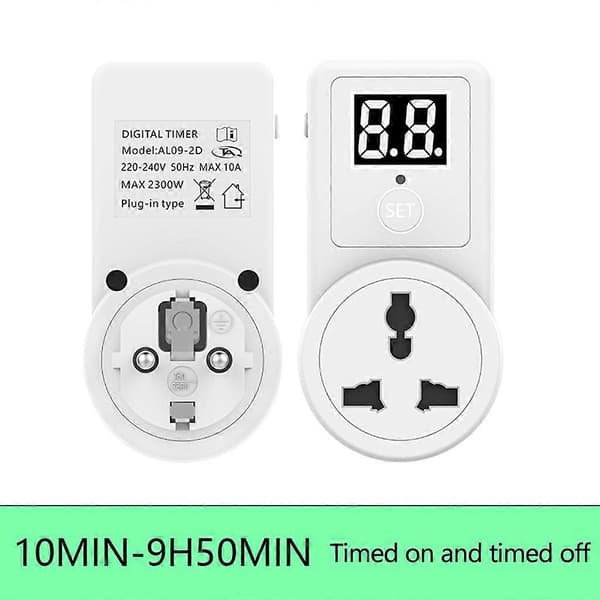 Europæisk Standard Timer Stik Funktionel LCD Digital Timer Stik EU Stik