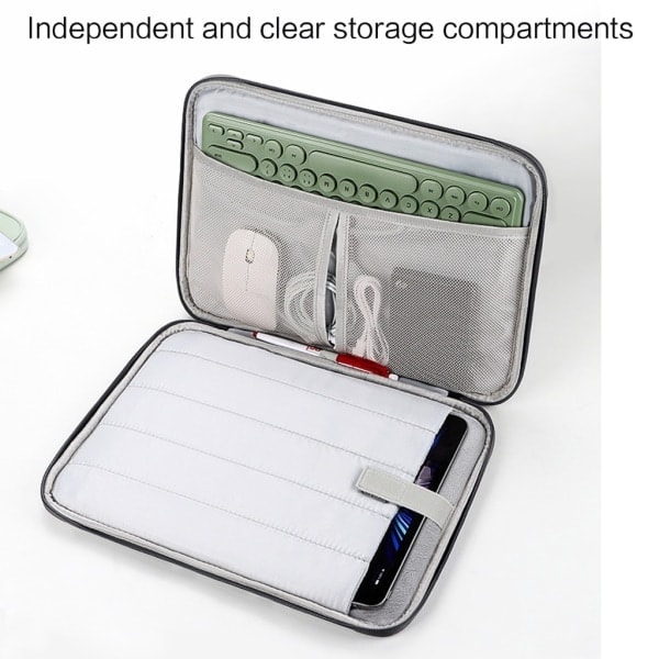 Laptop taske til erhverv, laptop taske til 10.8-12.9 tommer, 13 tommer Gray 13 inches