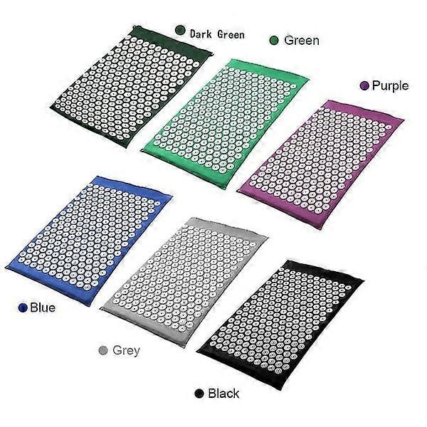 Akupressurmatte & Pute Sett for Rygg/Nakkesmerter, Muskelavslapping