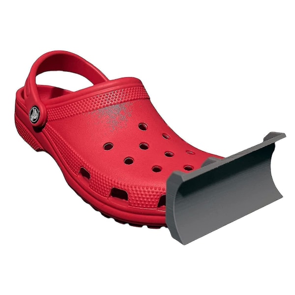 1 Par Snöplog för Crocs Tillbehör, Snöplog Croc Charm Fäste Grey