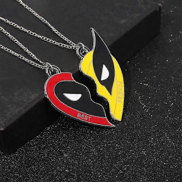 Wolverine Deadpool Avaimenperäkaulakoru Miesten Seosriipus Cosplay Avaimenperät Lahja Necklace